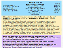 Tablet Screenshot of davidrx.com